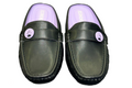 Black Beige Casual Mules