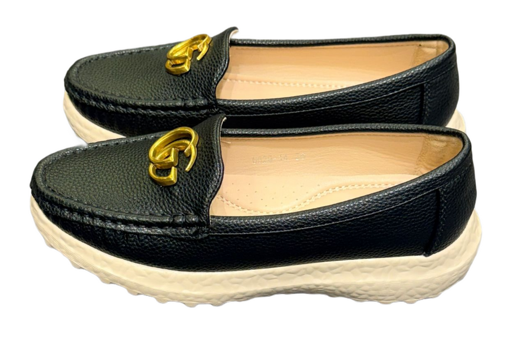 Black Brown Casual Thick Sole Loafers