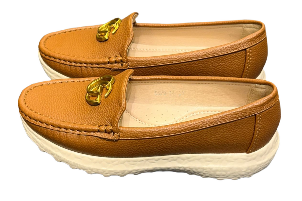 Black Brown Casual Thick Sole Loafers