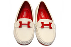 White Navy Comfy Casual Loafers