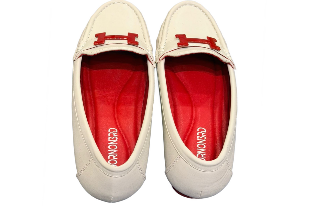 White Navy Comfy Casual Loafers