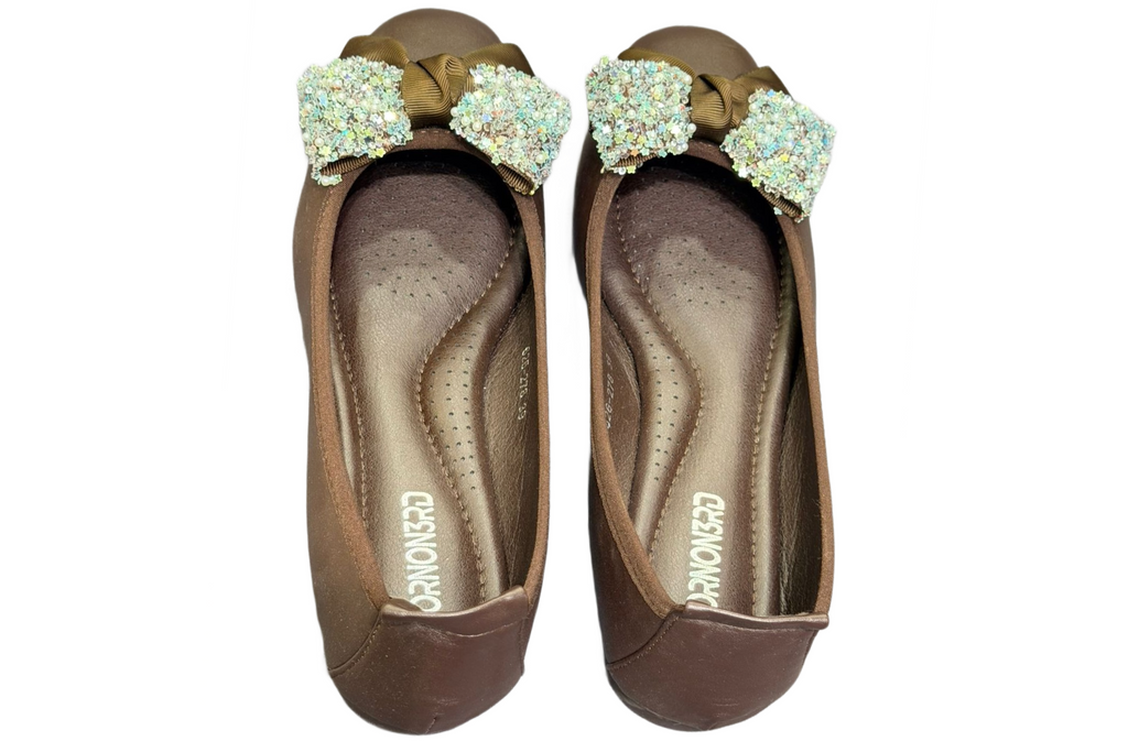 Coffee Cream Casual Shoe For Women