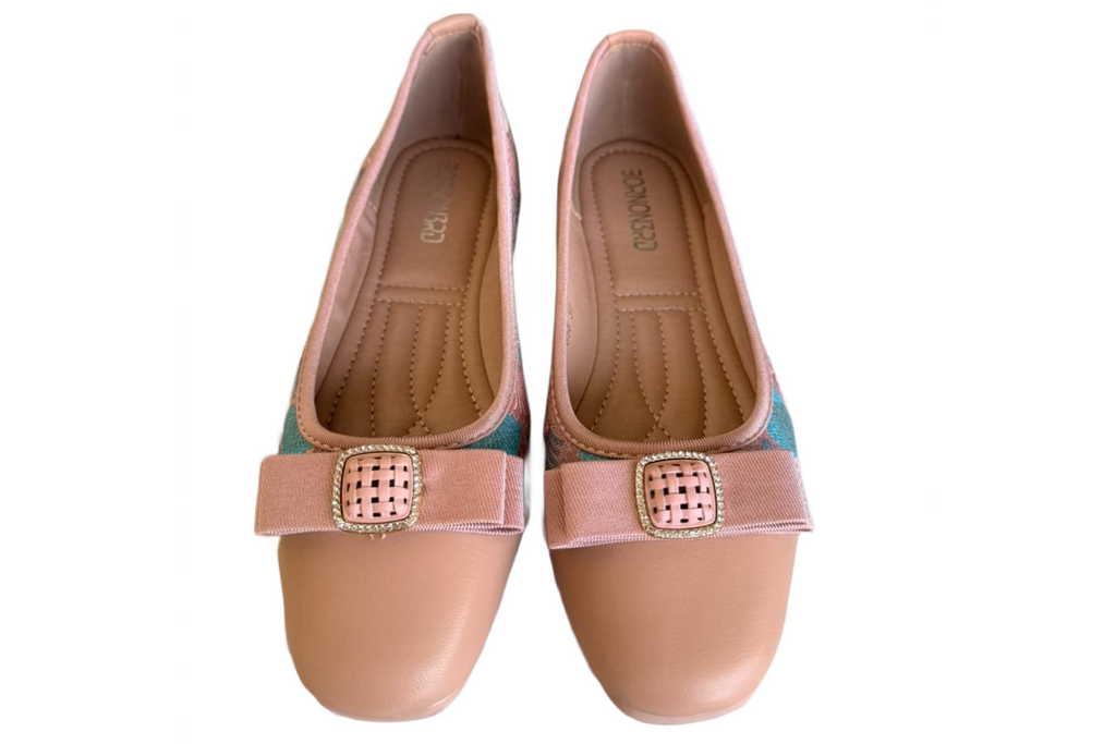 Pink Beige Fancy Shoe For Women
