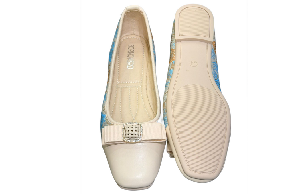 Pink Beige Fancy Shoe For Women