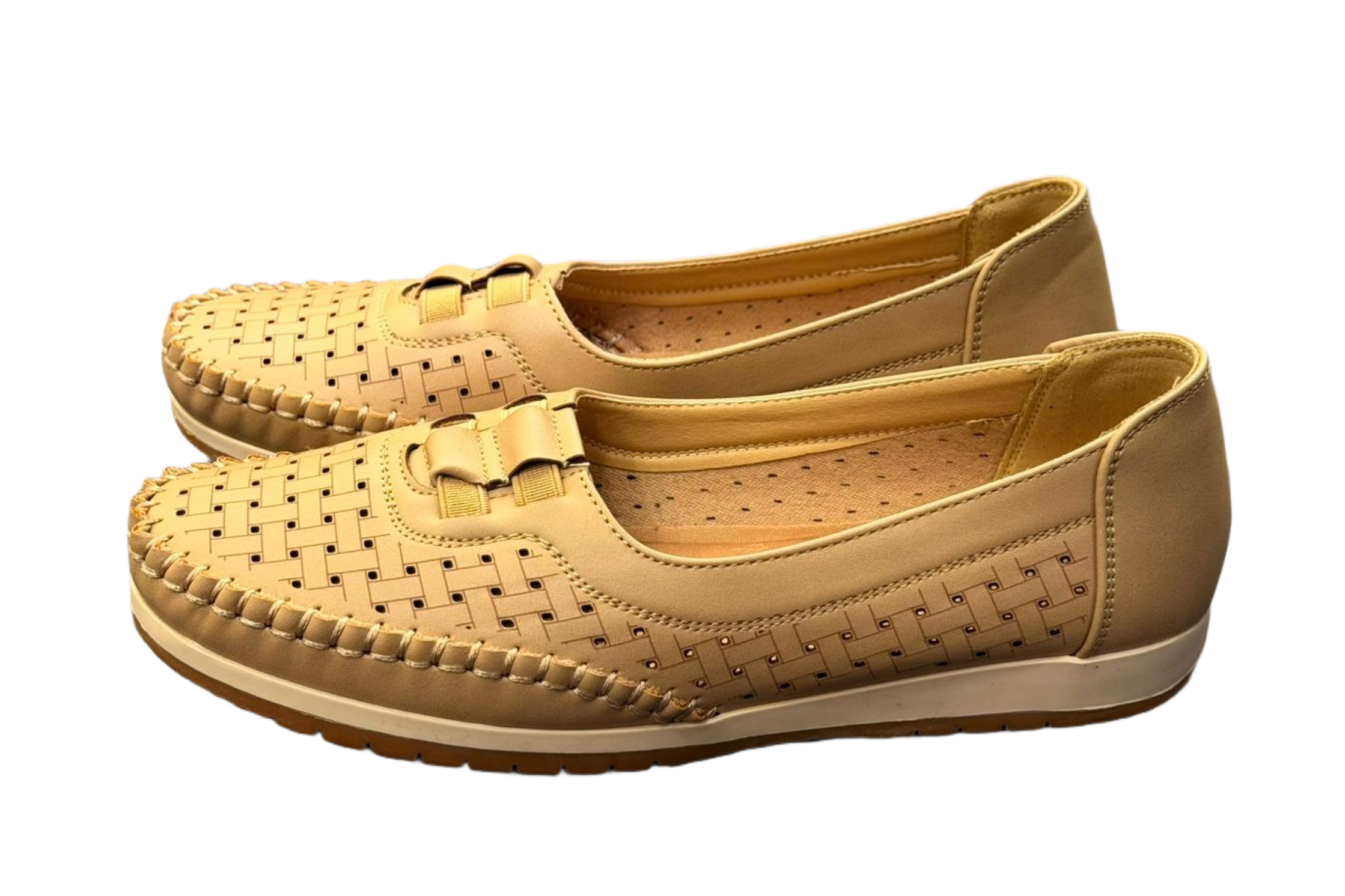Khaki Pink Casual/Formal Shoes For Women