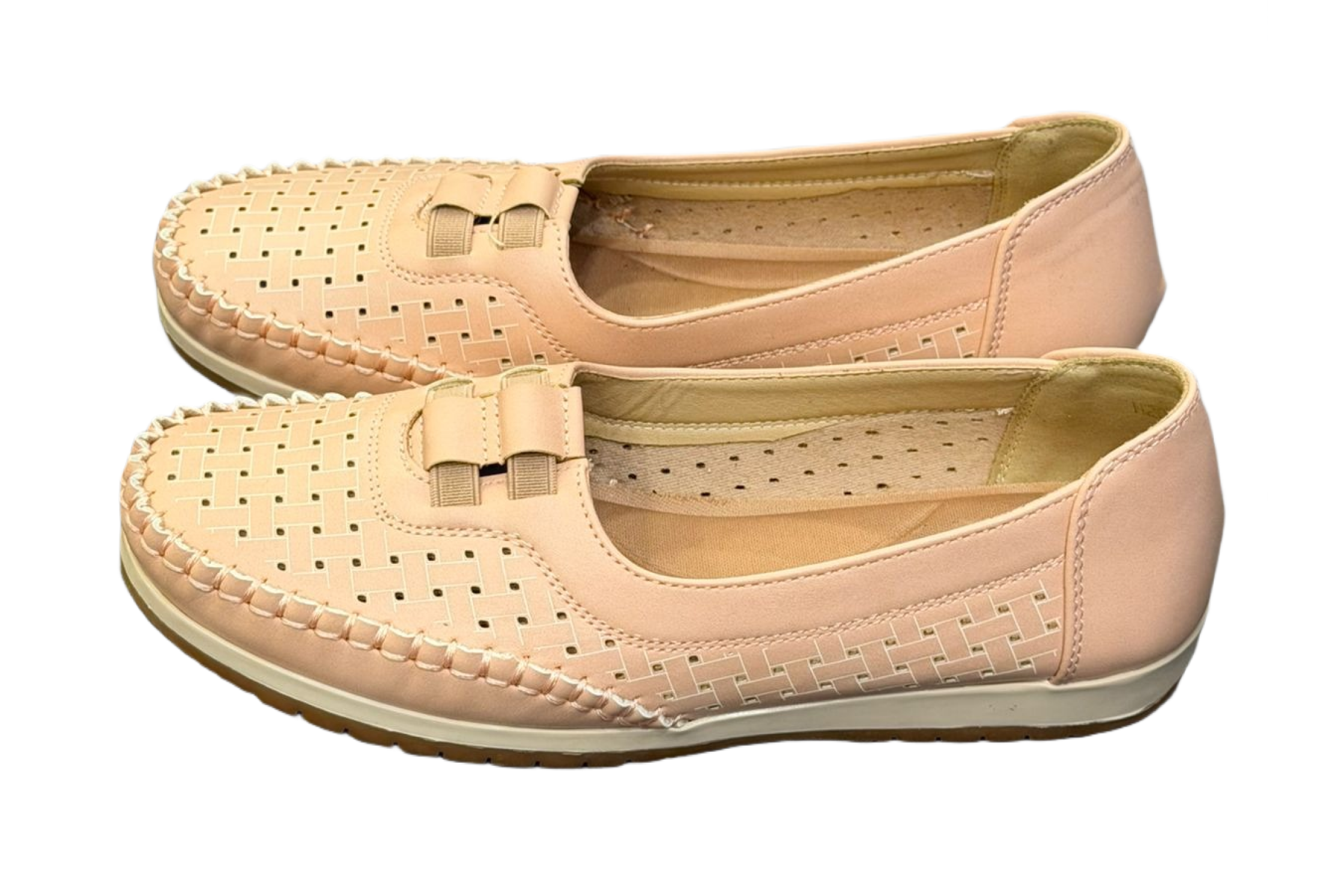 Khaki Pink Casual/Formal Shoes For Women