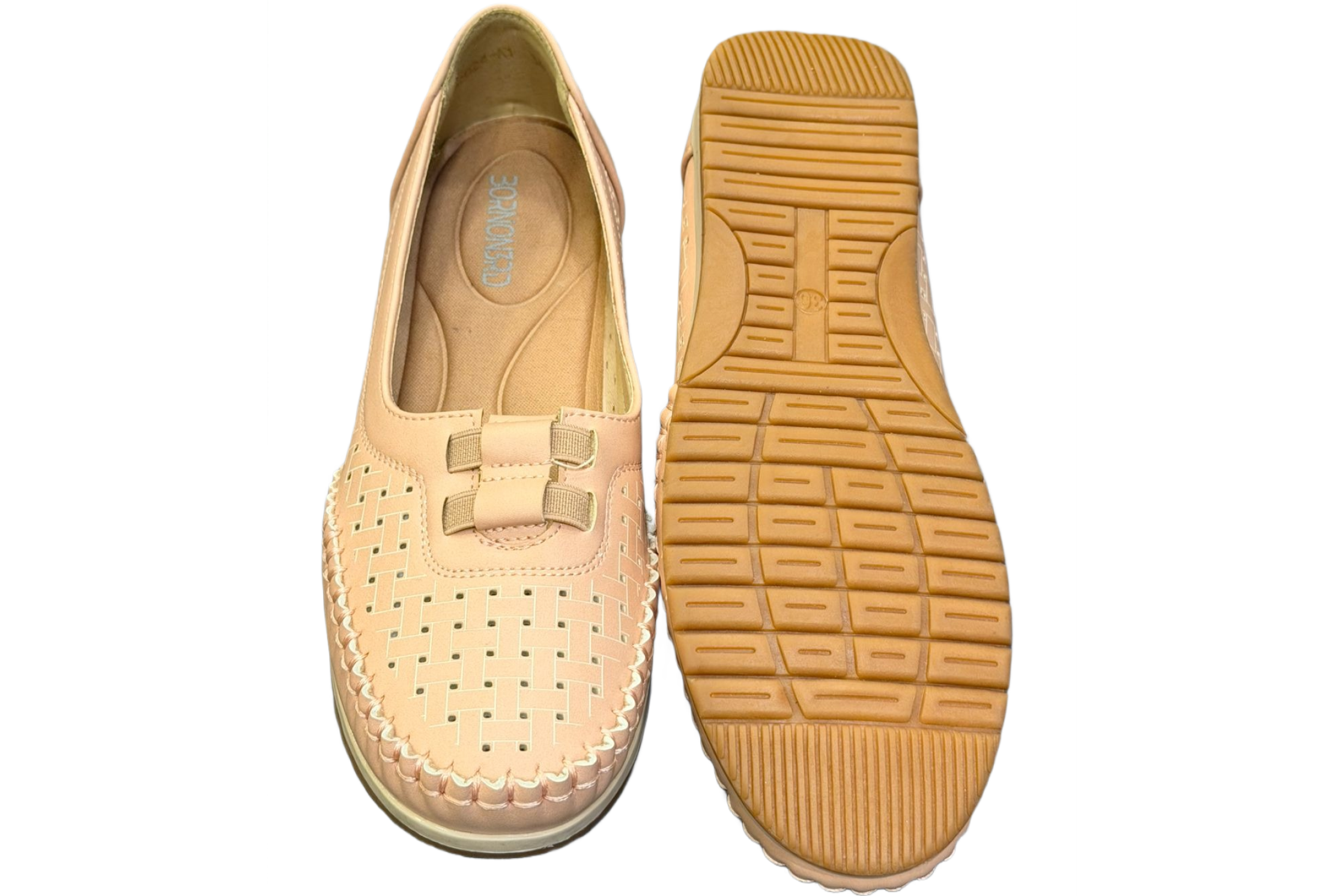 Khaki Pink Casual/Formal Shoes For Women
