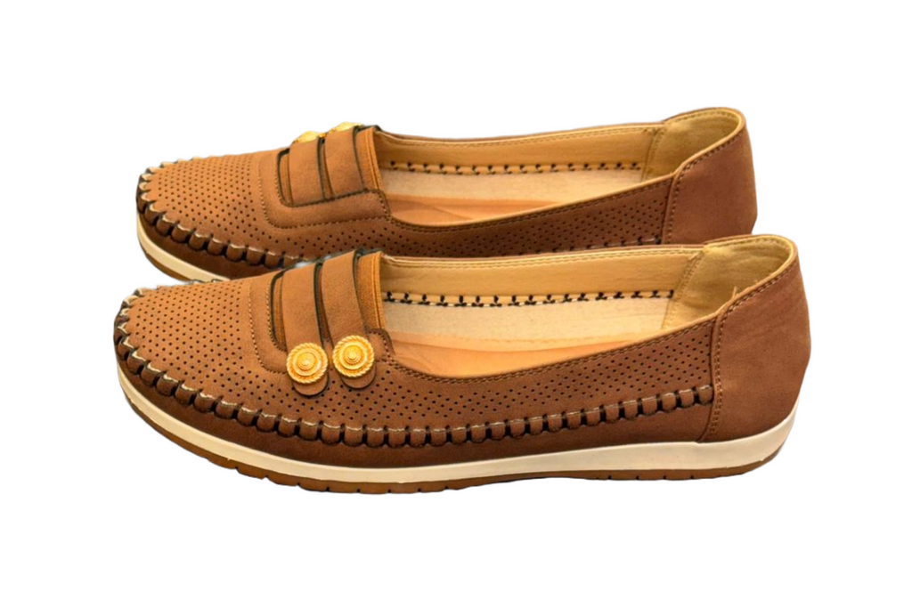 Brown Navy Casual/Formal Shoes For Women