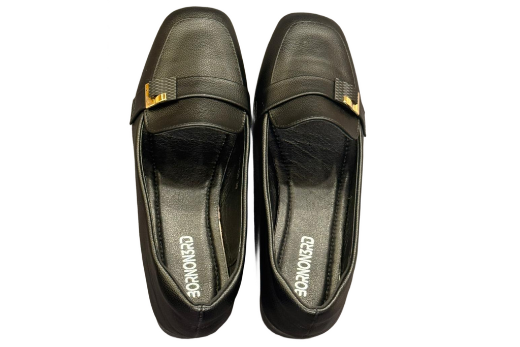 Black Brown Office Shoes For Women