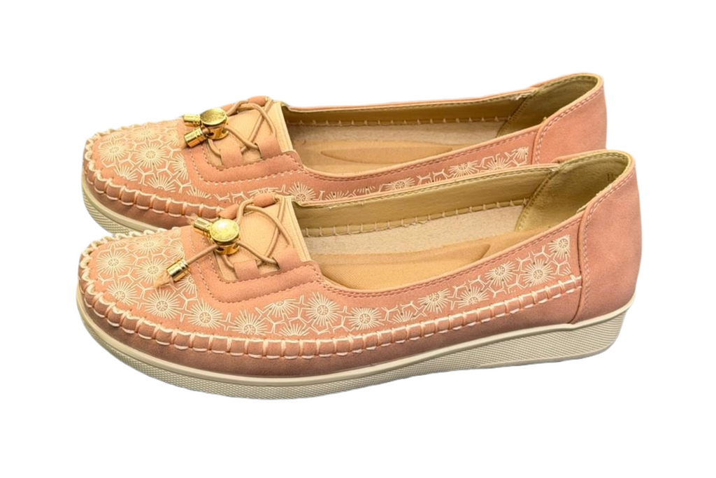 Pink Brown Casual Shoe For Women