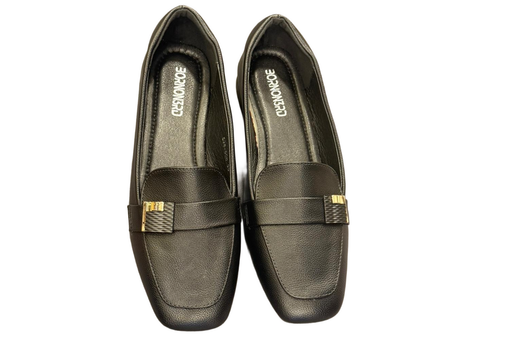 Black Brown Office Shoes For Women
