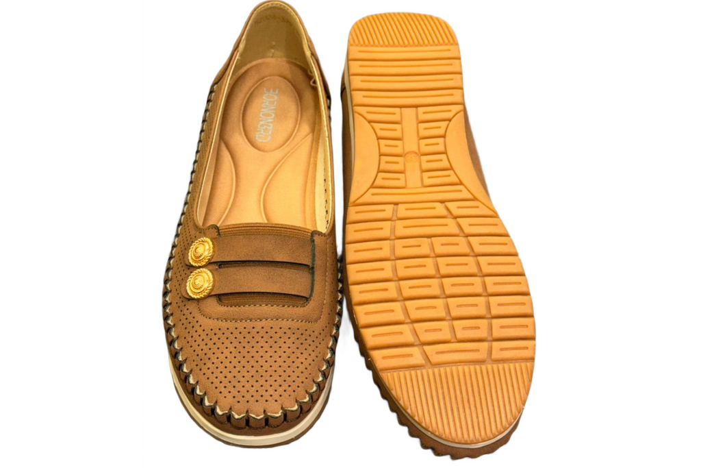 Brown Navy Casual/Formal Shoes For Women