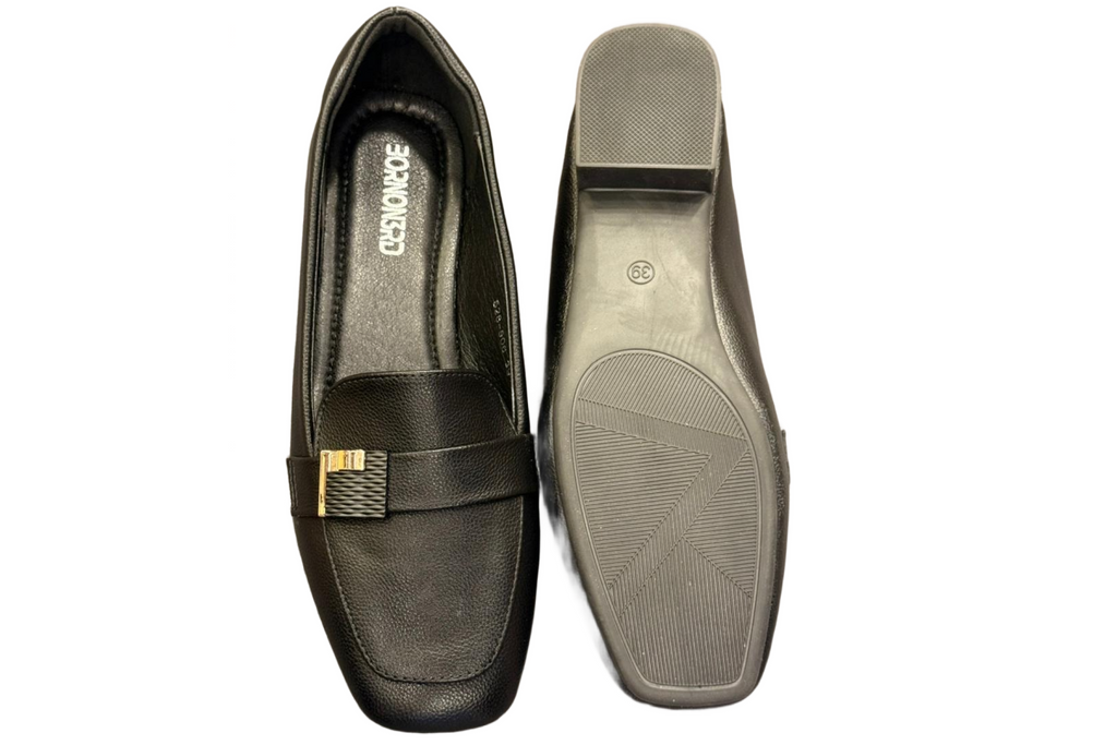 Black Brown Office Shoes For Women