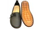 Black Khaki Flat Shoes For Women