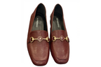 Black Maroon Heel Shoes For Women