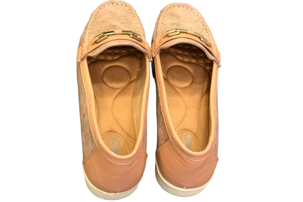 Pink White Party Loafer Shoes For Women