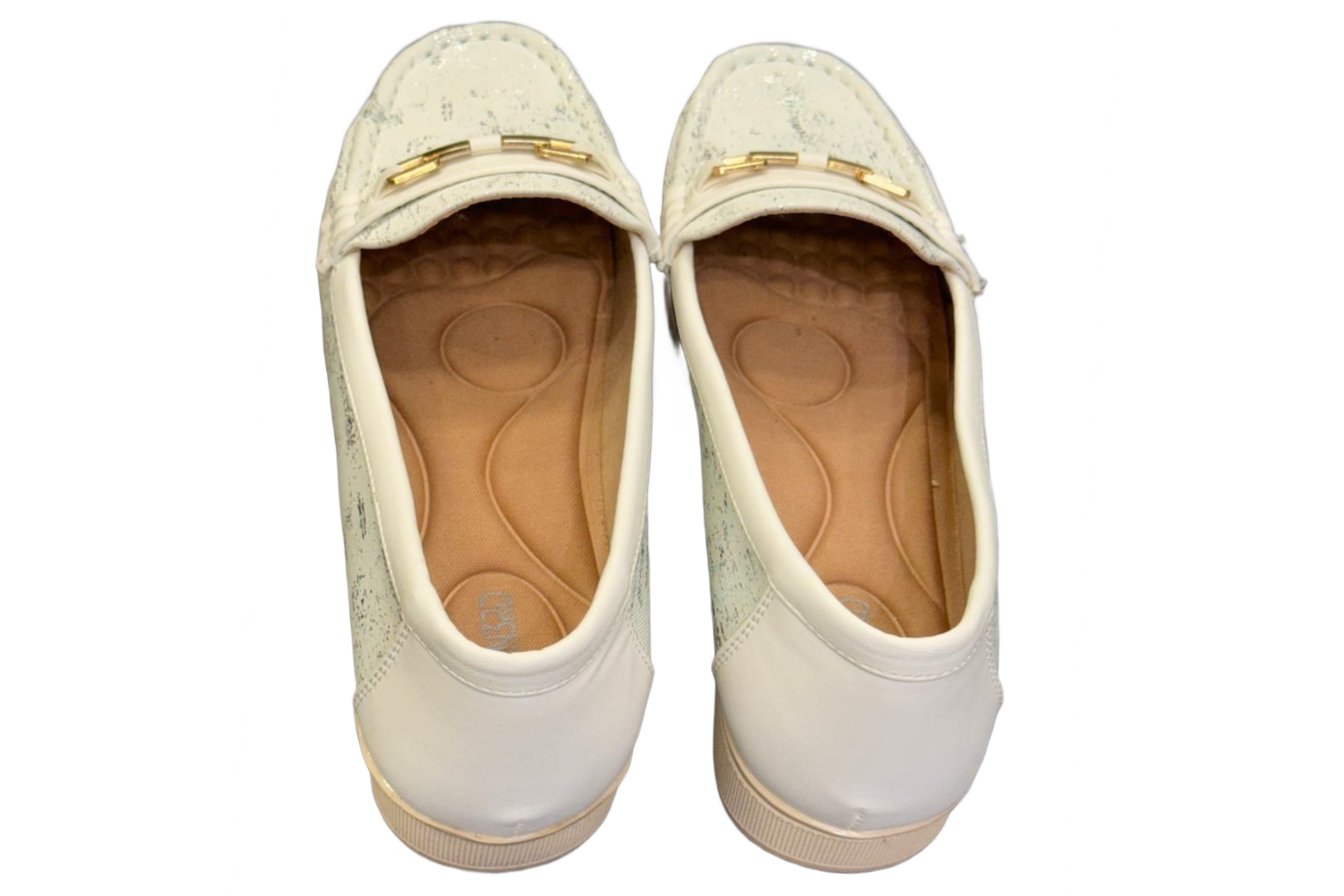 Pink White Party Loafer Shoes For Women